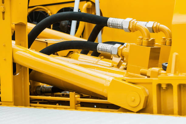 pipes and the hydraulic system of the tractor or excavator